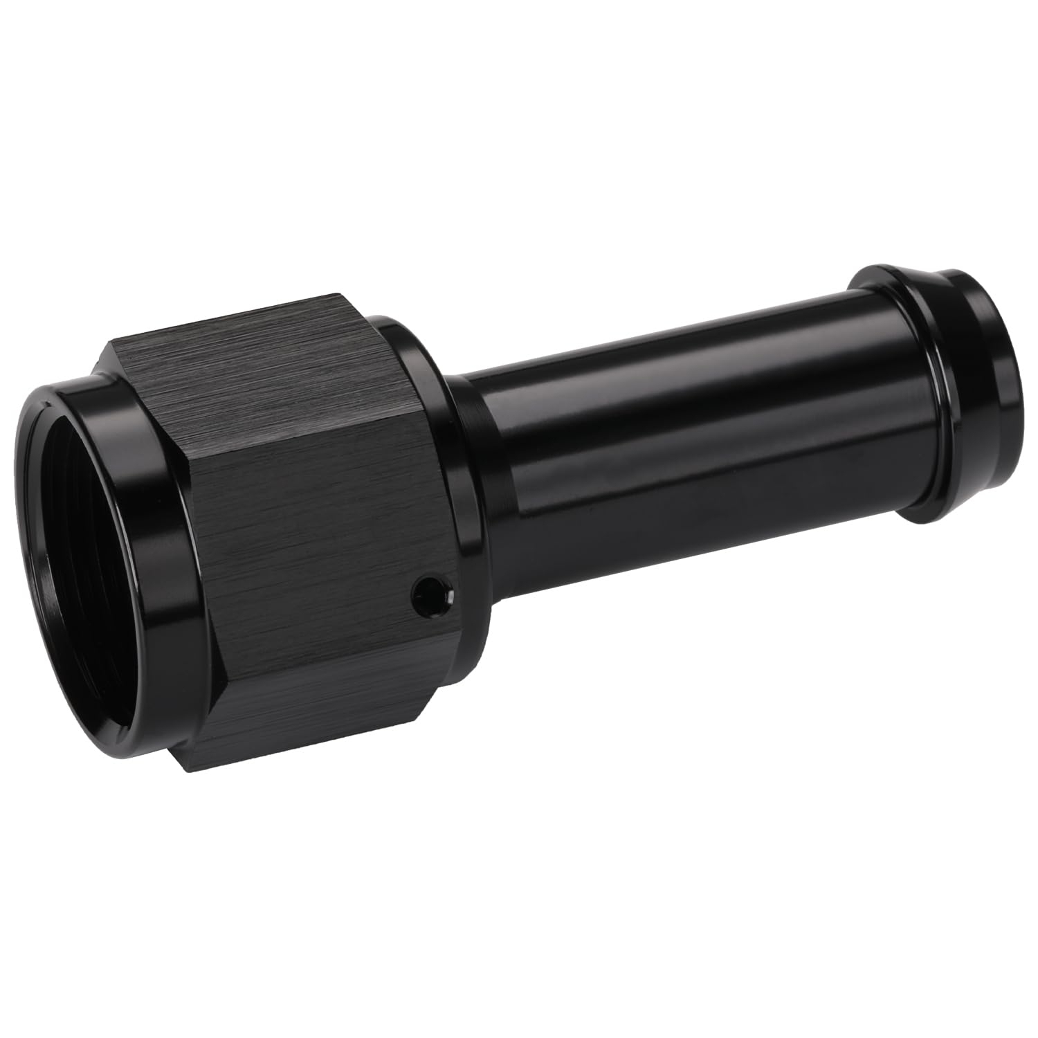 Podavelle automotive fluid-line fitting suitable for fuel, oil, and water lines