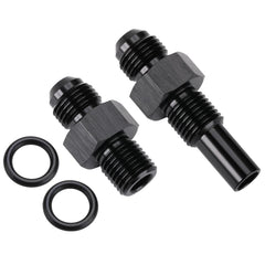Podavelle front 6AN fitting for 1/4 NPSM cooler line on a 4L80E transmission