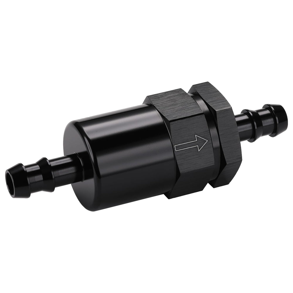 Podavelle inline filter demonstrates high-flow design suitable for EFI or carb systems