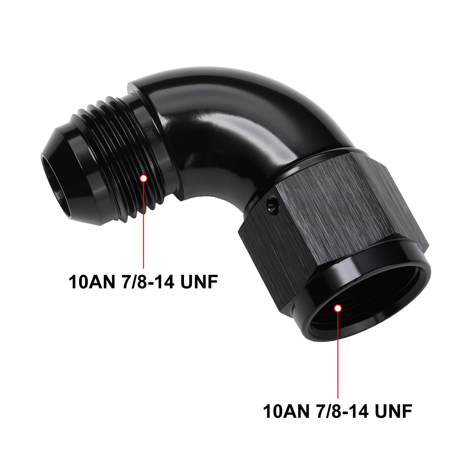 Podavelle full-flow aluminum fitting delivering uninterrupted flow and durability.