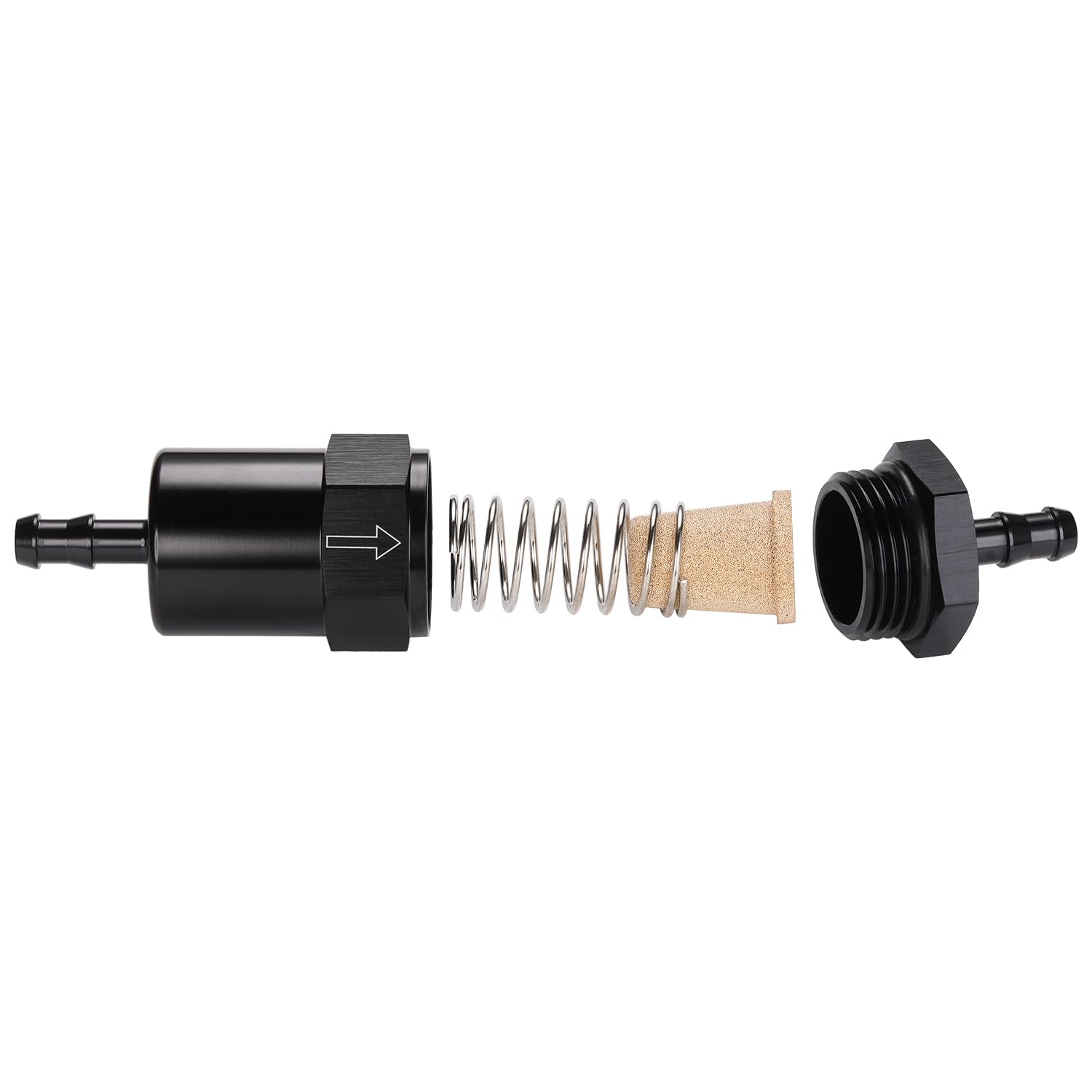 Podavelle inline filter suited for high-volume EFI or carbureted fuel systems.