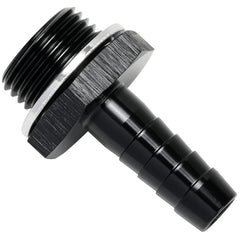Podavelle M18x1.5 billet aluminum fuel pump adapter with 3/8-inch hose tail, durable connection.