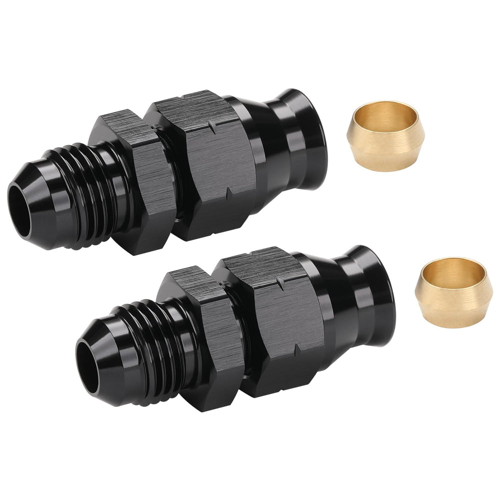 Podavelle 2-pack 6AN to 5/16 hardline adapters, ready for installation