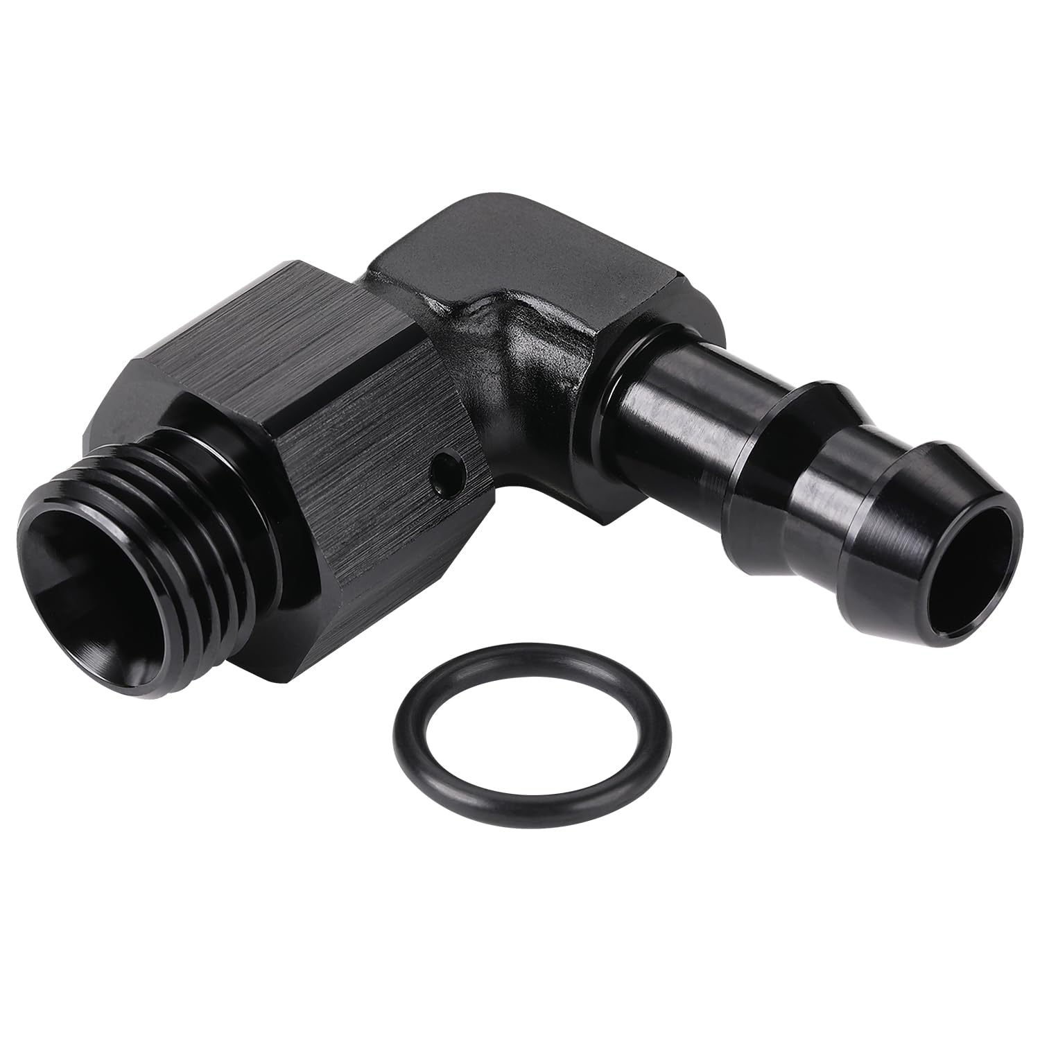 Podavelle push-on hose barb connection for versatile fuel, oil, or coolant lines.
