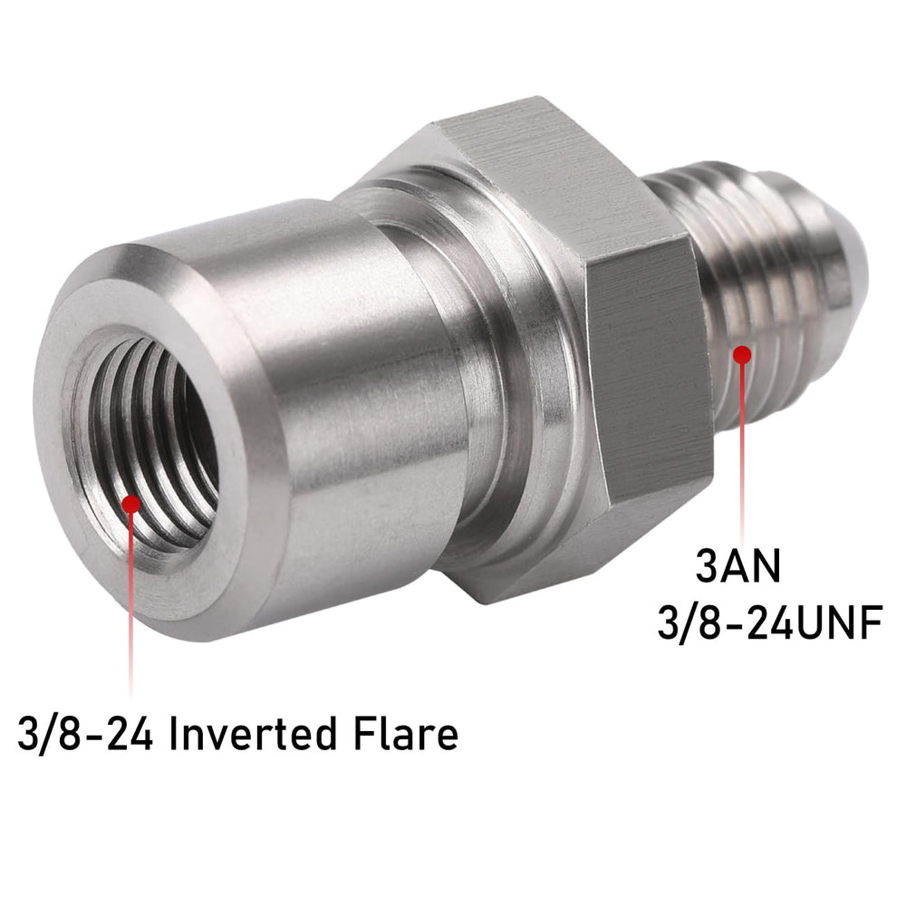 Podavelle stainless steel brake line adapter 304 stainless for durability.