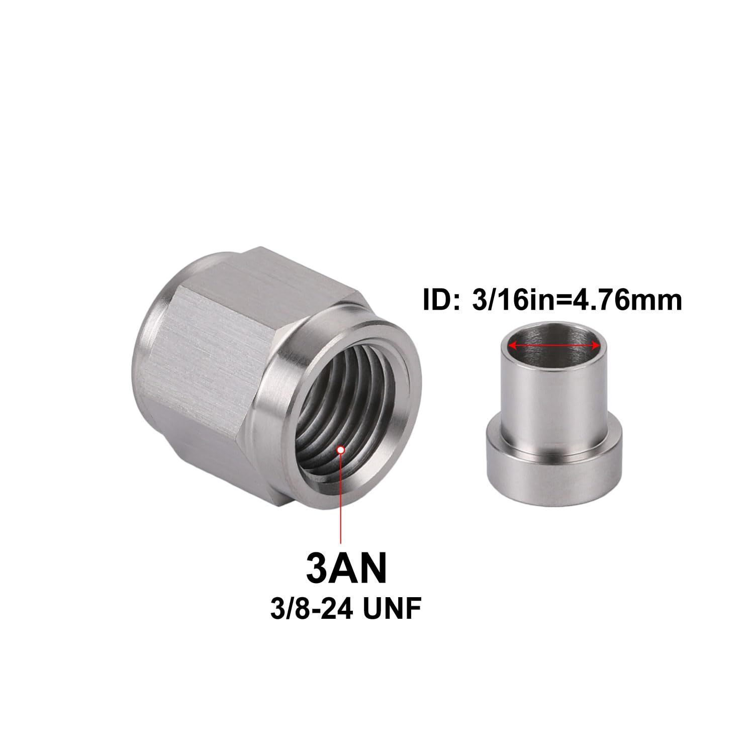 Podavelle stainless-steel nuts-sleeves deliver durable flare fittings for long-lasting performance