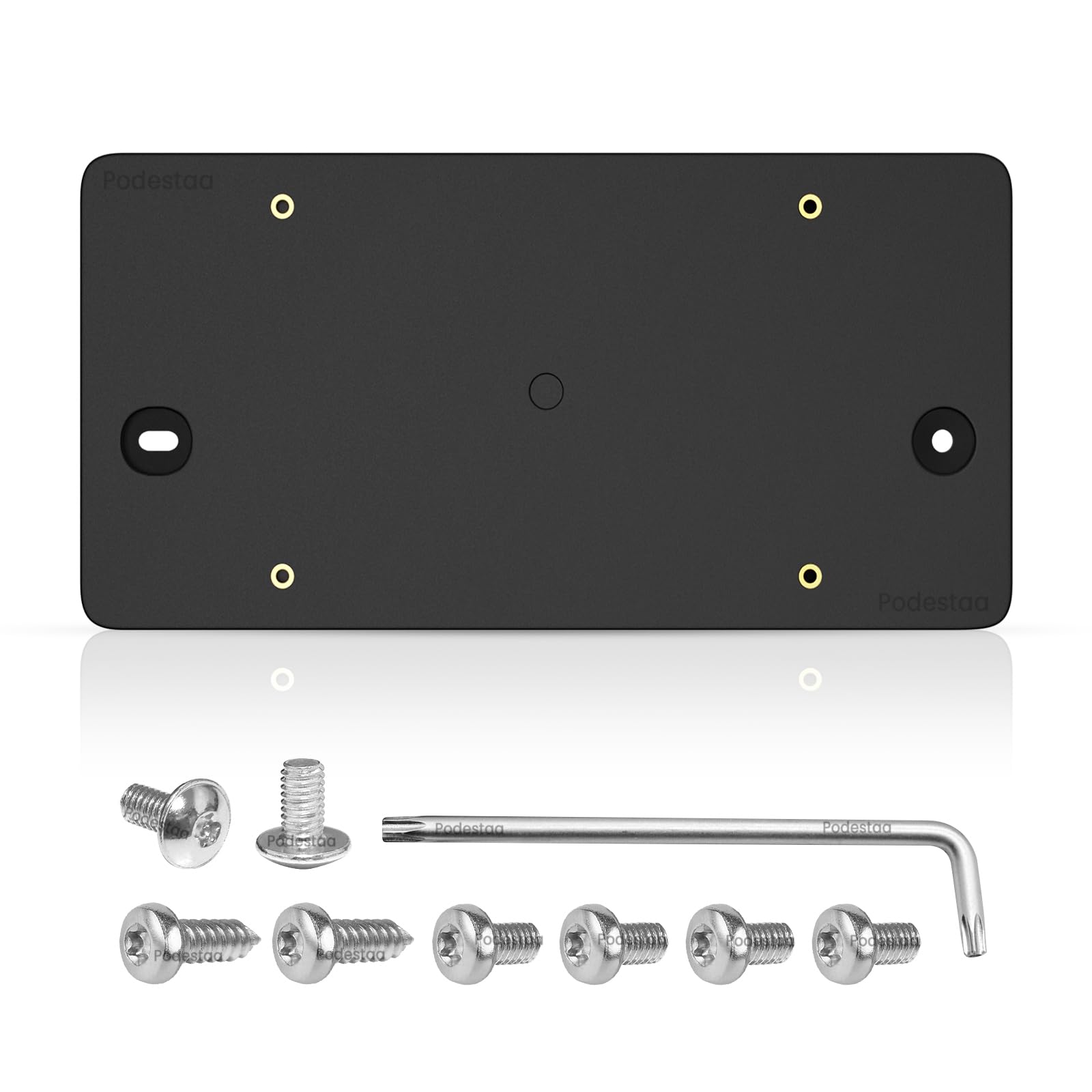 Podestaa rear license plate bracket fits Audi models for a precise OEM-style installation.