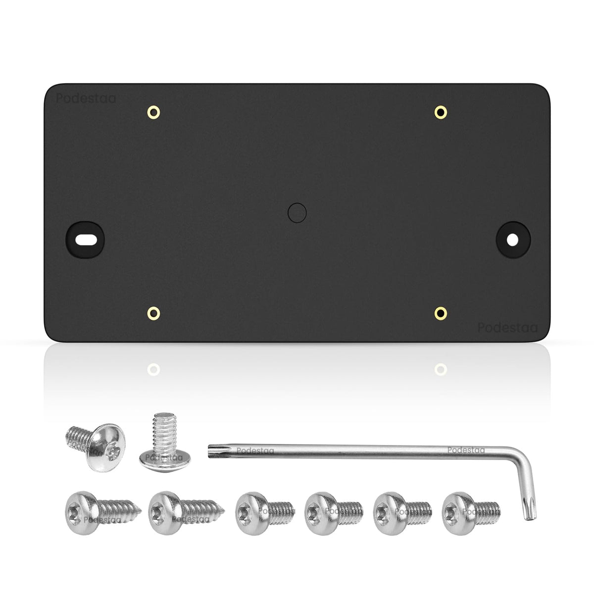Podestaa rear license plate bracket fits Audi models for a precise OEM-style installation.