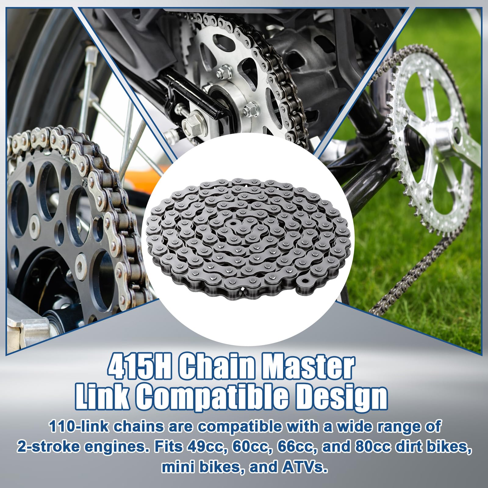 Podoy 415H 110L 137 cm chain length supports broad fits