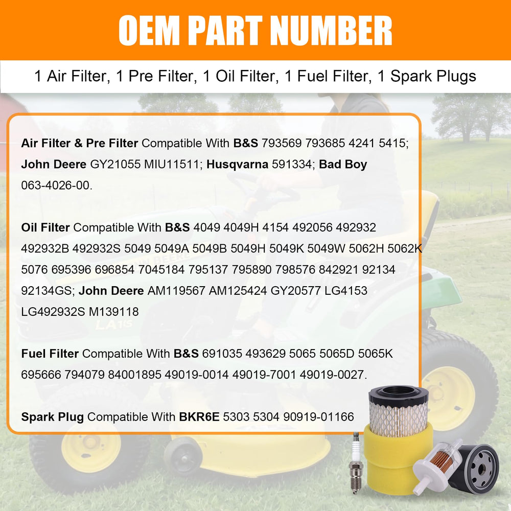 Podoy 492932S oil filter fits many engines