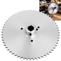 Podoy 60-tooth sprocket axle view demonstrates sturdy construction for go kart performance