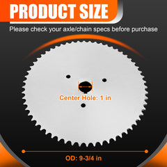 Podoy 60-tooth sprocket outer view shows robust construction