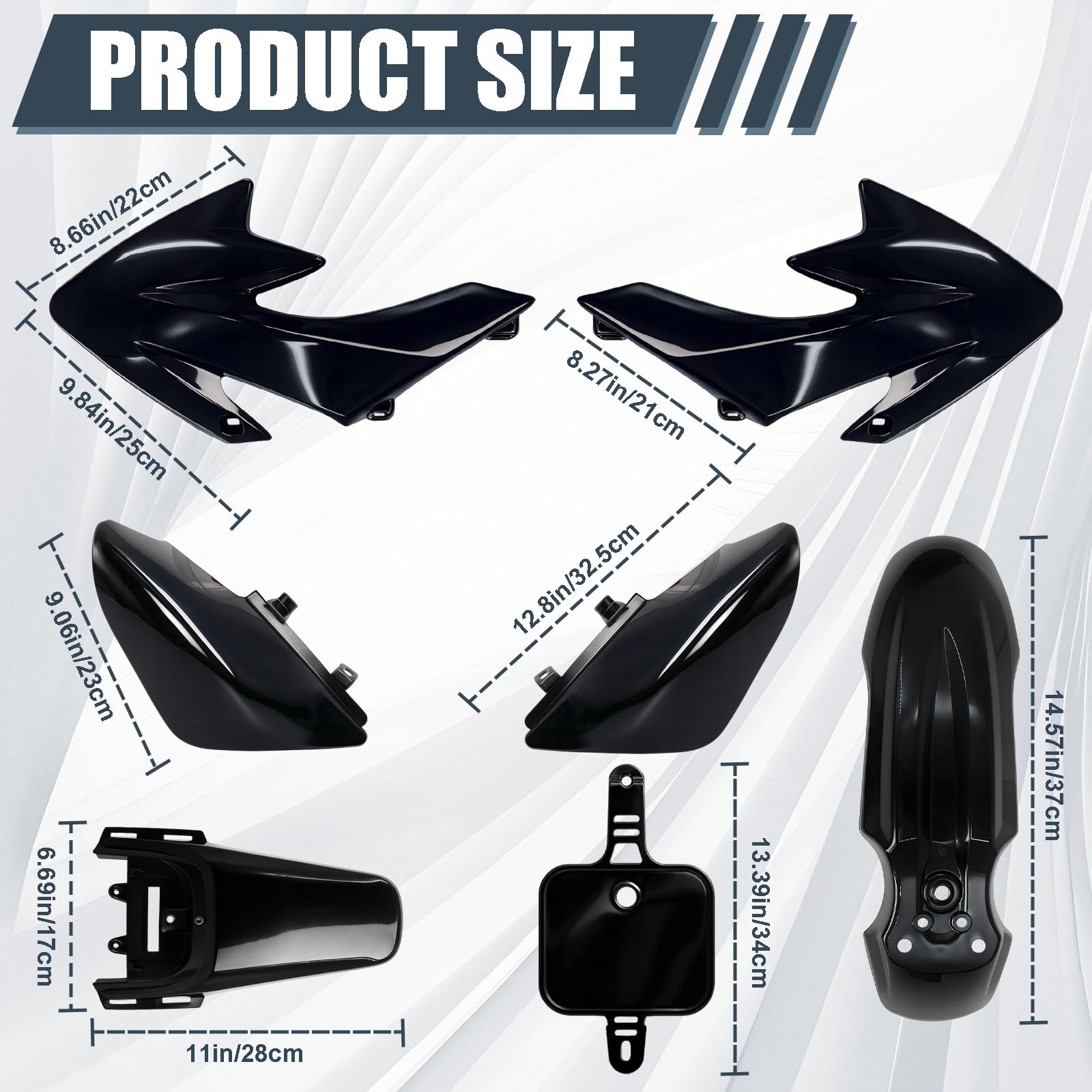 Podoy CRF50 side panel left; smooth fit for streamlined looks.