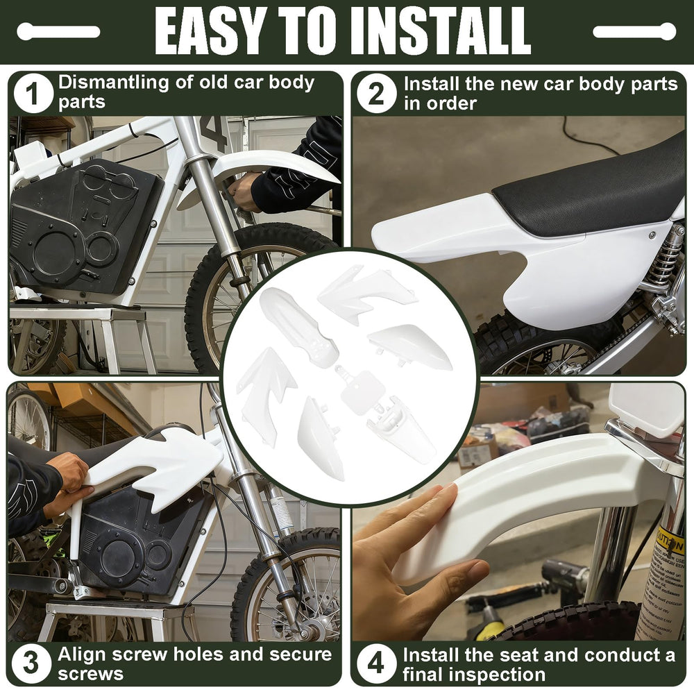 Podoy CRF50 side panels improving aerodynamics and styling.