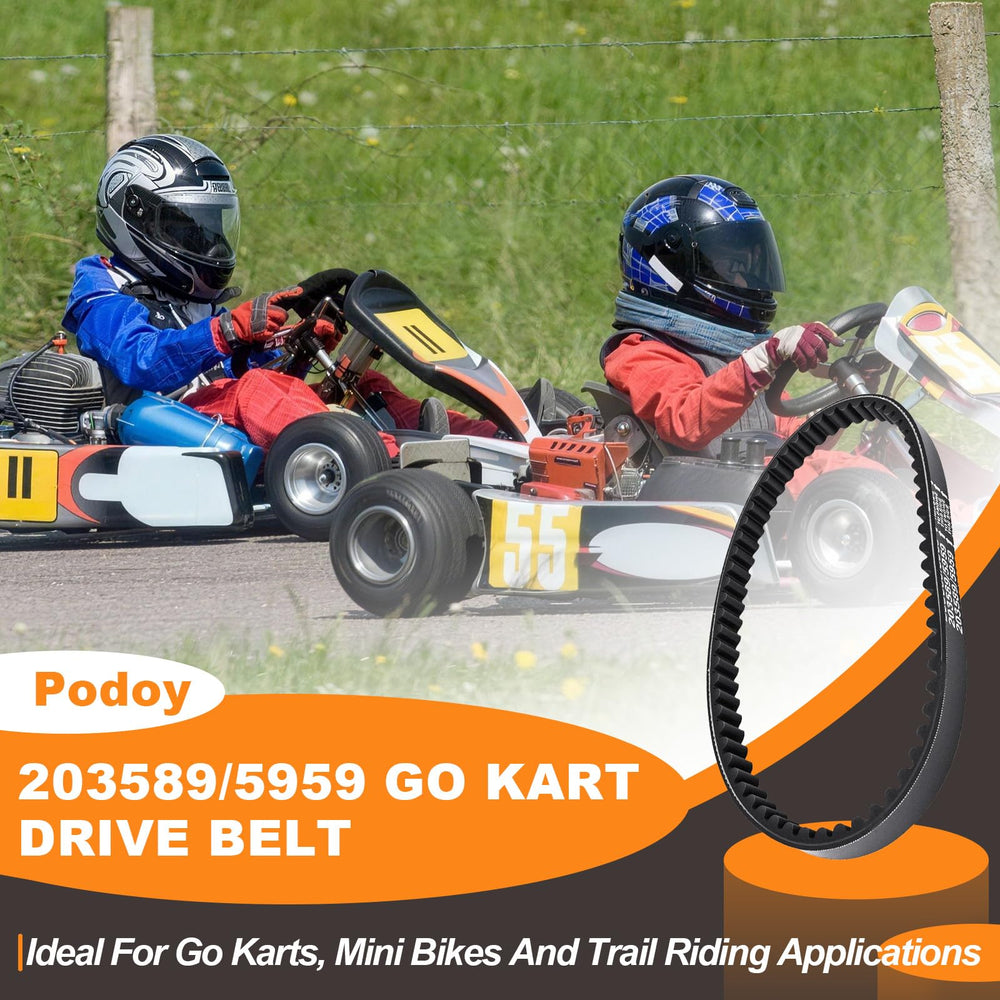Podoy belt uses heavy-duty chloroprene rubber for heat resistance and durability.