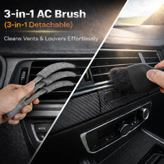 Poejeh 3-in-1 AC vent brush for deep vent cleaning