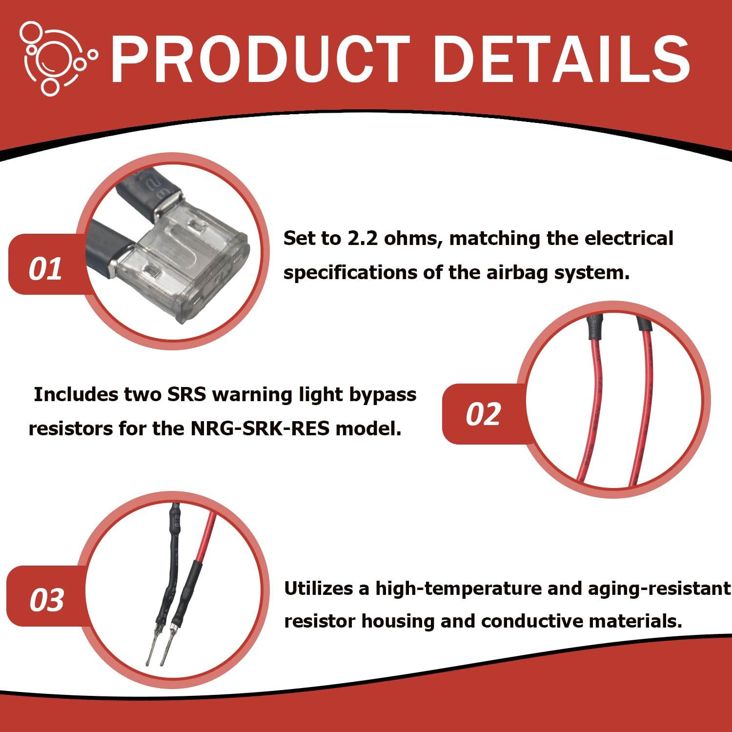 POERTYUI high-temp durable resistor housing withstands extreme heat.