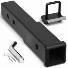 POFENZE hitch extender in 2in with 7.3–9.3 in extension for extra clearance