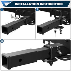 POFENZE 5/8 in hitch pin kit included for quick secure installation