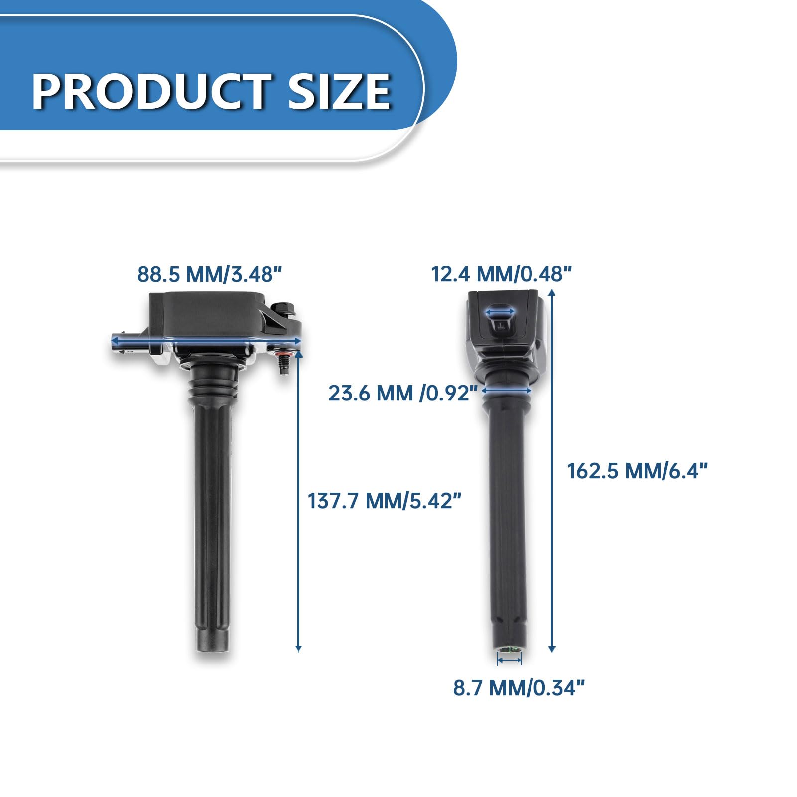 POHILA coil pack during assembly shows secure fit and precise alignment