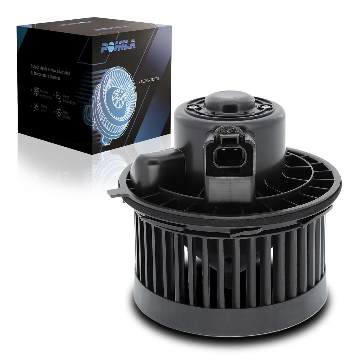 POHILA HVAC blower motor assembly with OEM-fit design for reliable airflow.