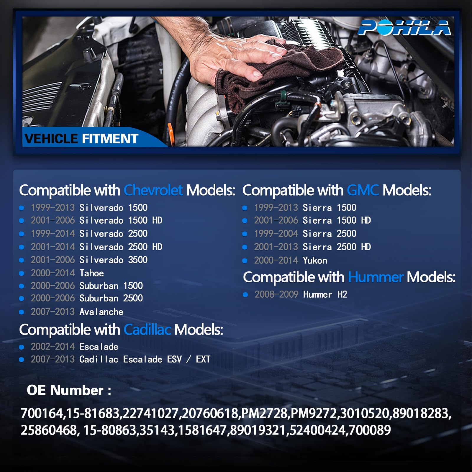 POHILA OEM reference 700089 compatibility reference shot.