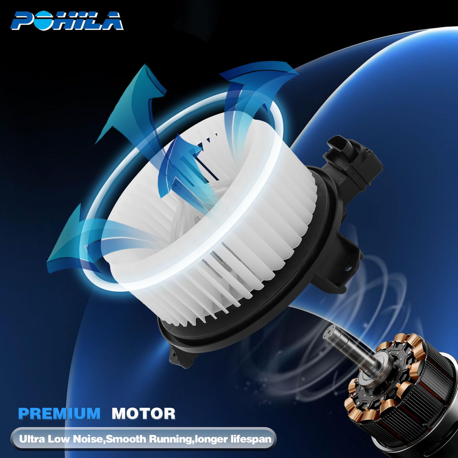 POHILA silicon steel and copper wire construction supports durable performance