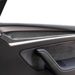 POIBWBUN dash wrap on Tesla Model 3/Y dashboard for a professional, cool look.