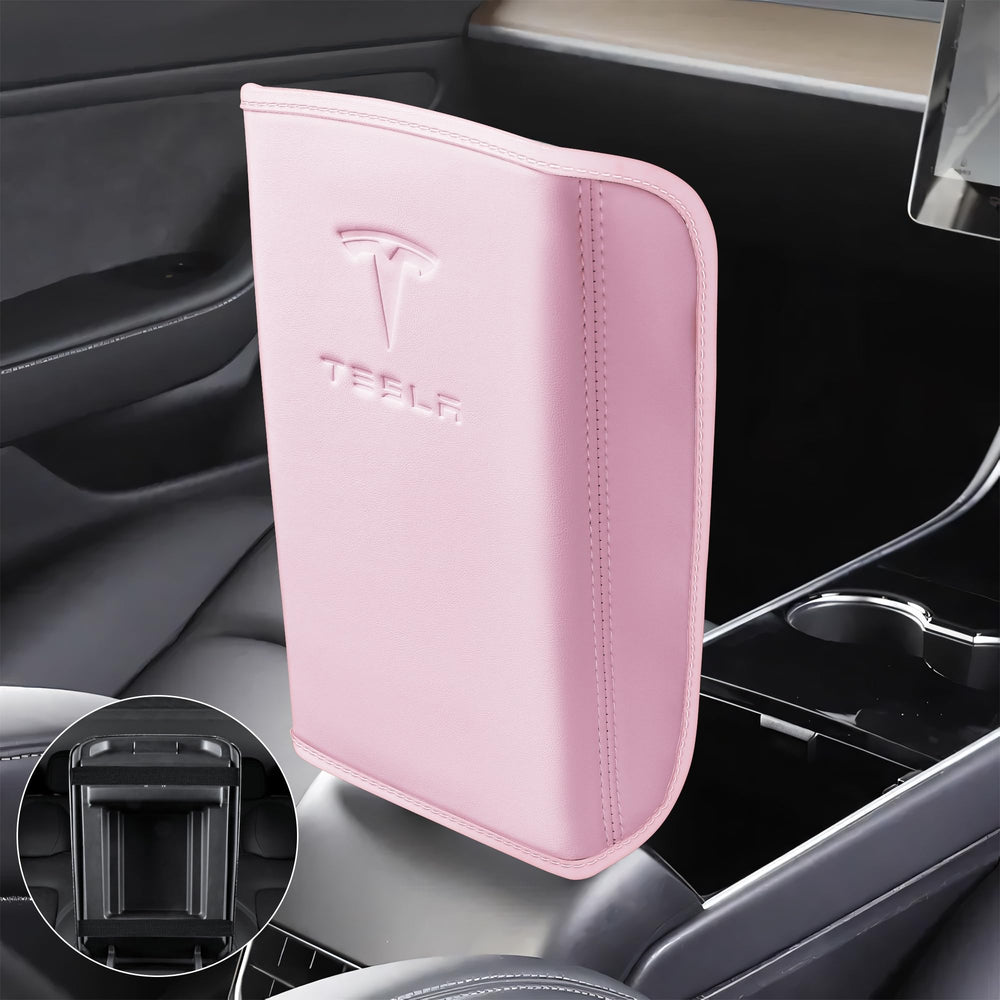 POKUNG center console armrest cover with elastic straps offers tool-free installation