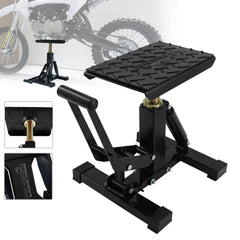 POLARBEAR Dirt Bike Stand front view showcases durable aluminum construction for safe lifting.