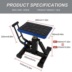 POLARBEAR dirt bike stand side profile highlighting compact design
