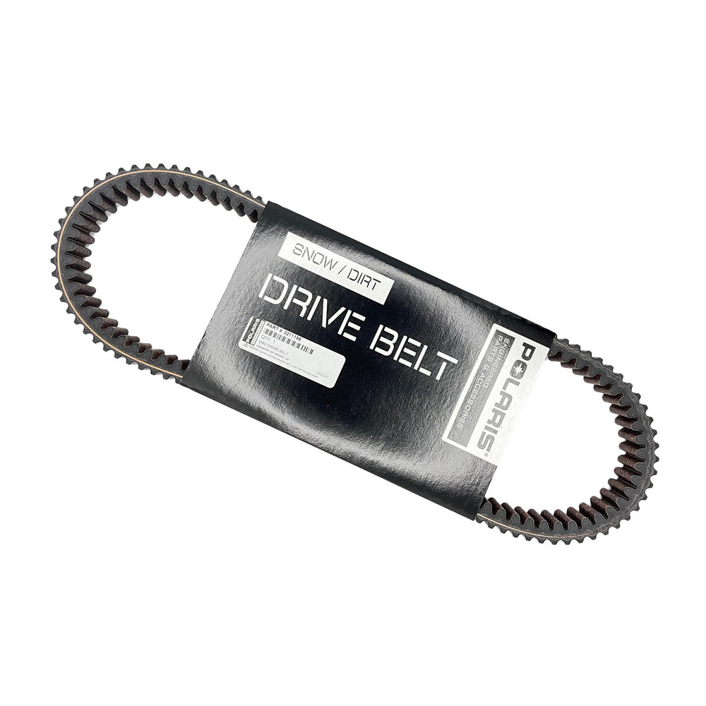 Polaris drive belt field vehicle validation image shows rugged reliability.