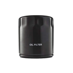 Polaris 10-micron oil filter close-up shows perfect engine fit for reliable lubrication