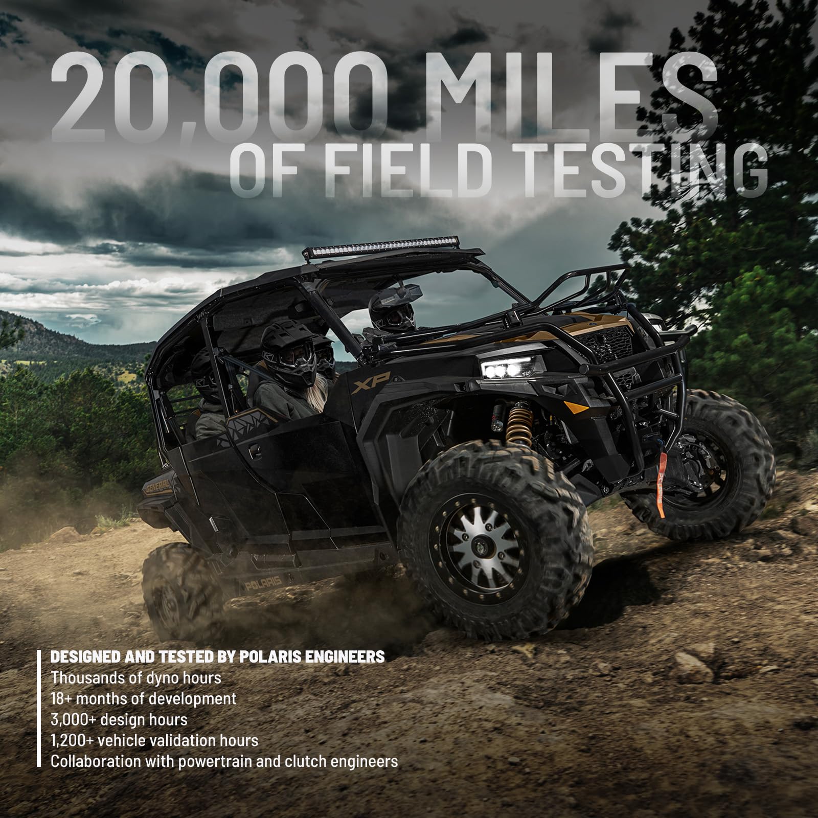 Polaris Ranger installation step image indicates easy, tool-free replacement.