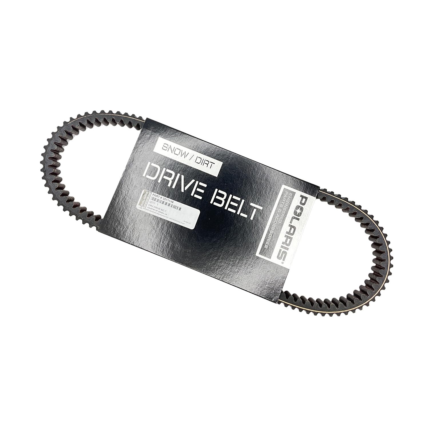 Polaris Ranger belt 3211149 under-hood view shows precise fit.