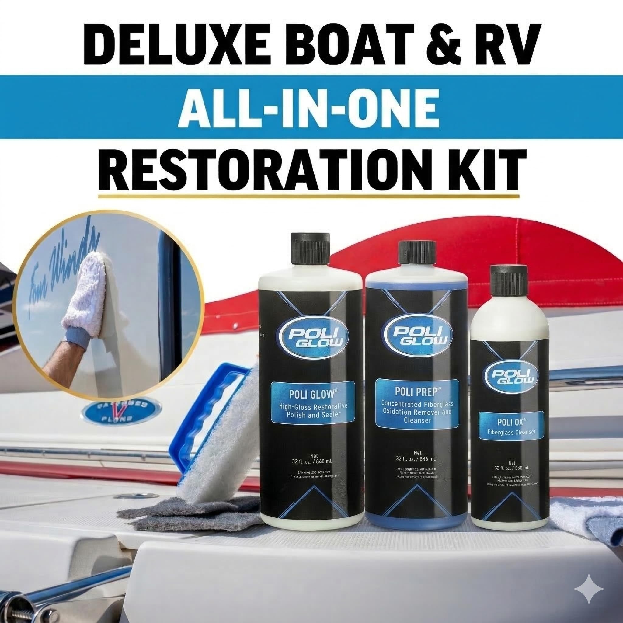 Included applicators ensuring even coverage during application
