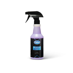 Poli Glow Poli Super Spray bottle applying quick no-rinse clean on painted surfaces