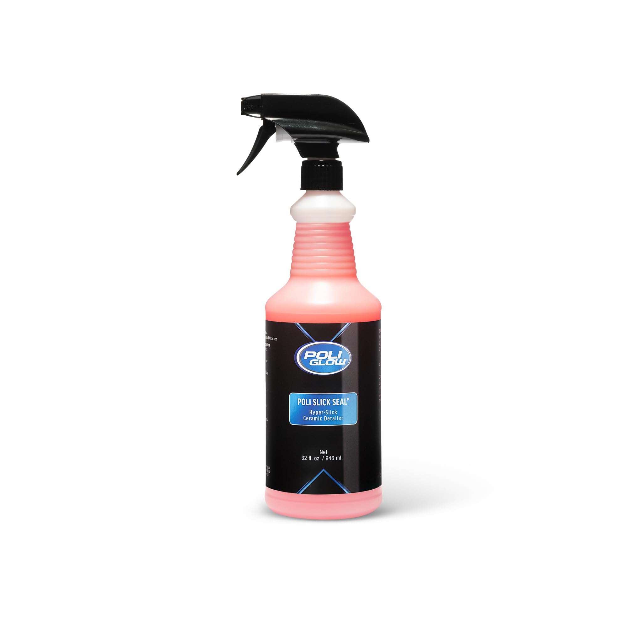 Poli Glow Poli Slick Seal 32oz bottle provides durable ceramic protection for boats, RVs, and autos.
