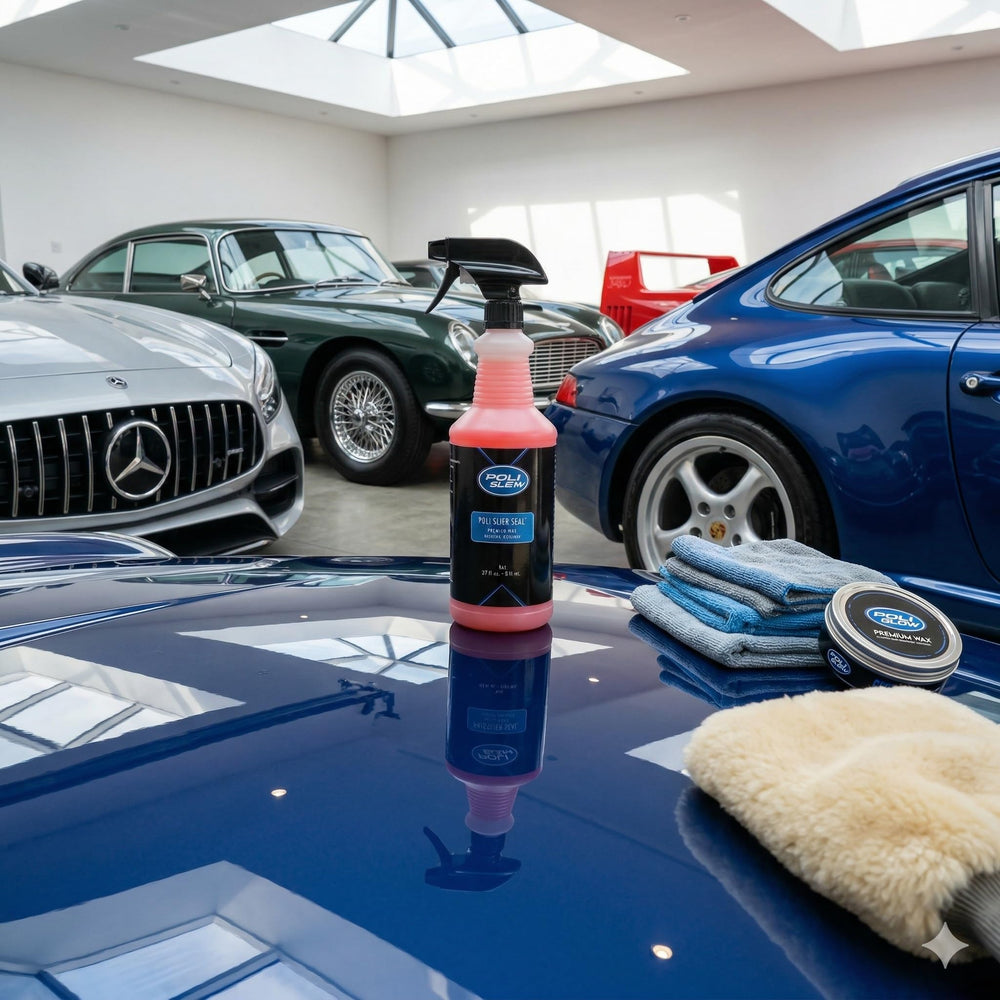 Poli Glow Poli Slick Seal enables easy cleanup after application.