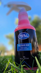 Poli Glow Poli Slick Seal creates mirror like high gloss on vehicles