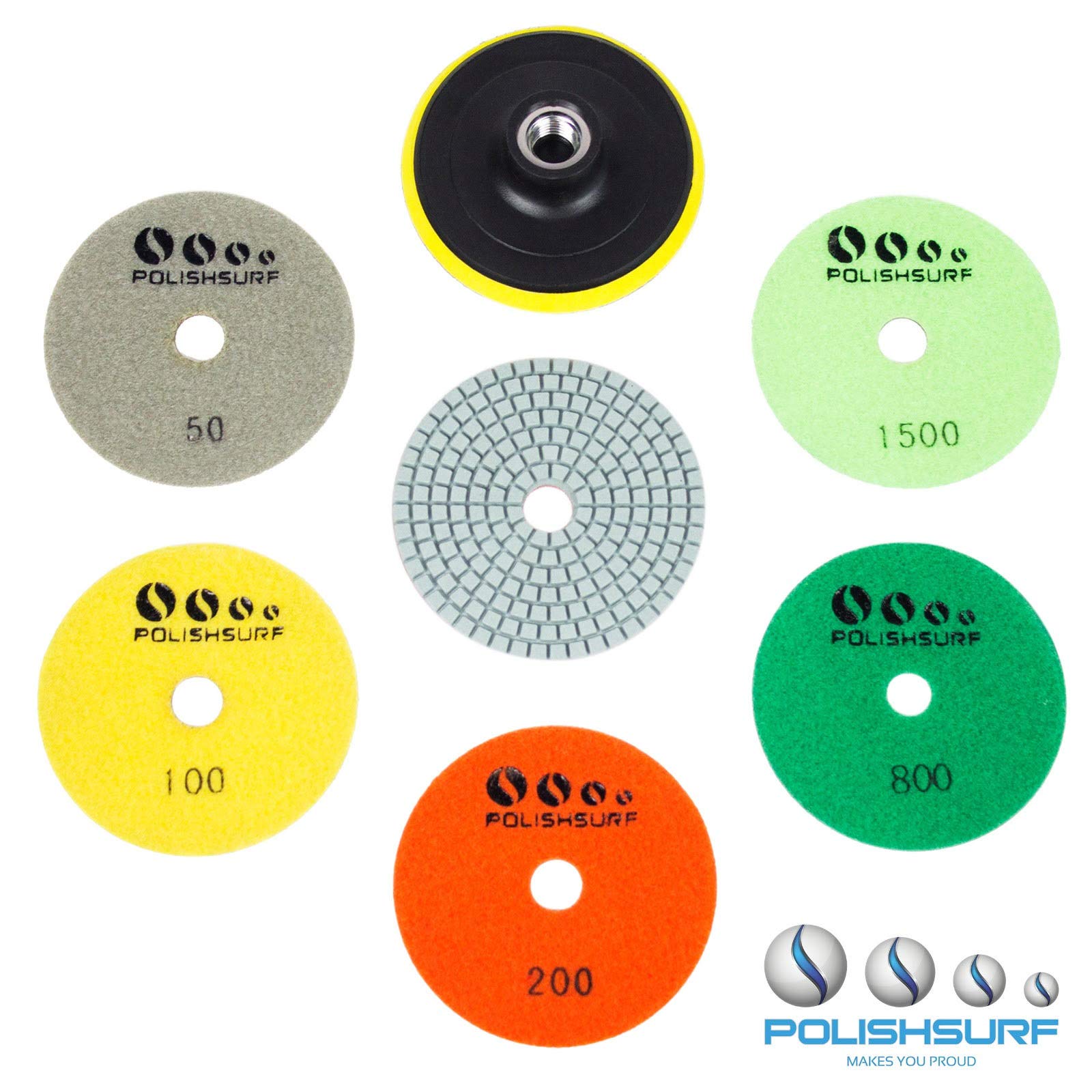 POLISHSURF quartz polishing kit ensures uniform grit quality for steady shine.