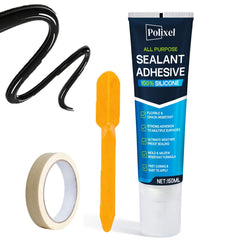 POLIXEL RTV sealant bottle pour for precise, mess-free gap filling.