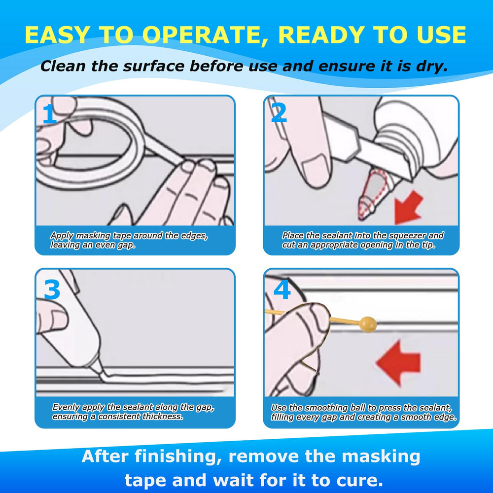 POLIXEL Black RTV sealant on kitchen sink seam highlights moisture-proof sealing.