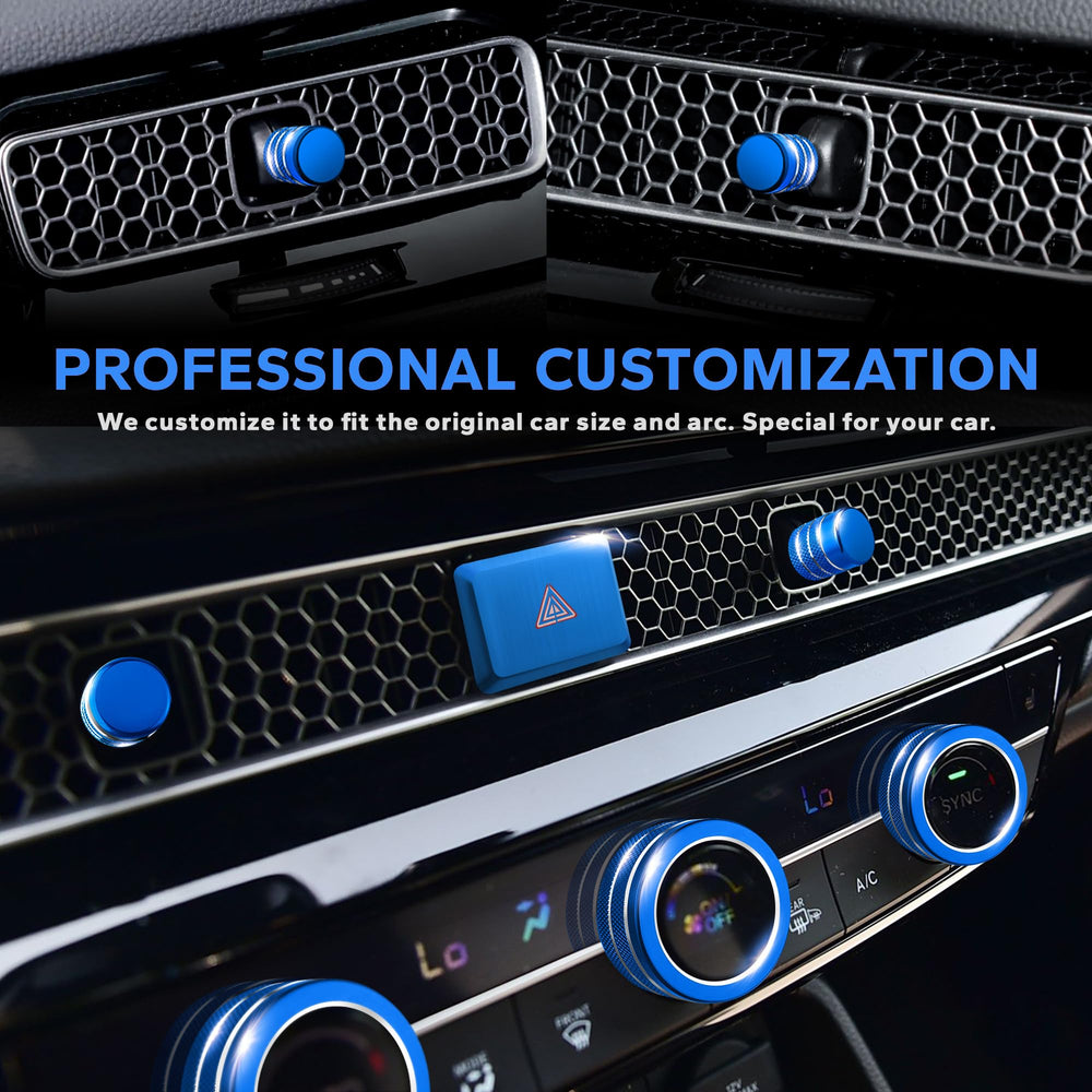 Polodunn Civic knob cover around audio controls improves grip and conceals wear.