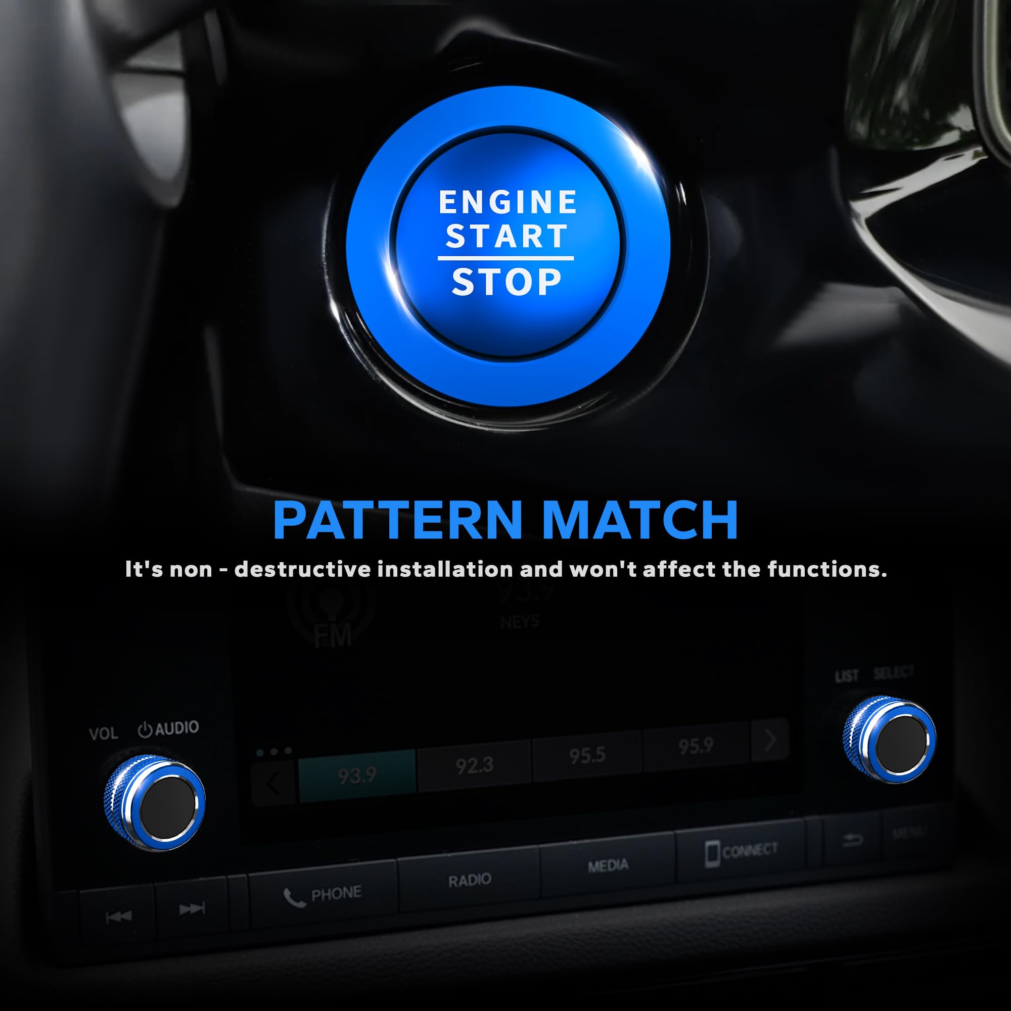 Polodunn CR-V knob cover with hazard light focus guards knobs and reduces wear.