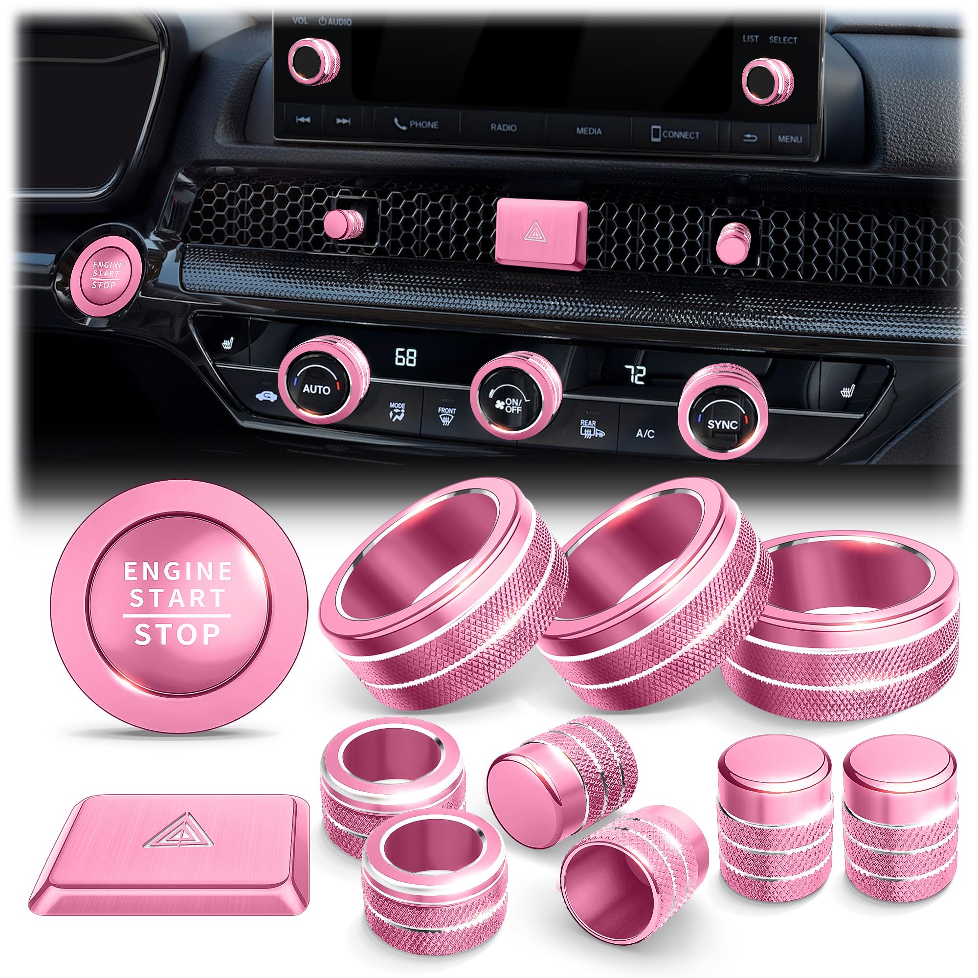 Polodunn knob cover for hazard light adds protection and improved grip.