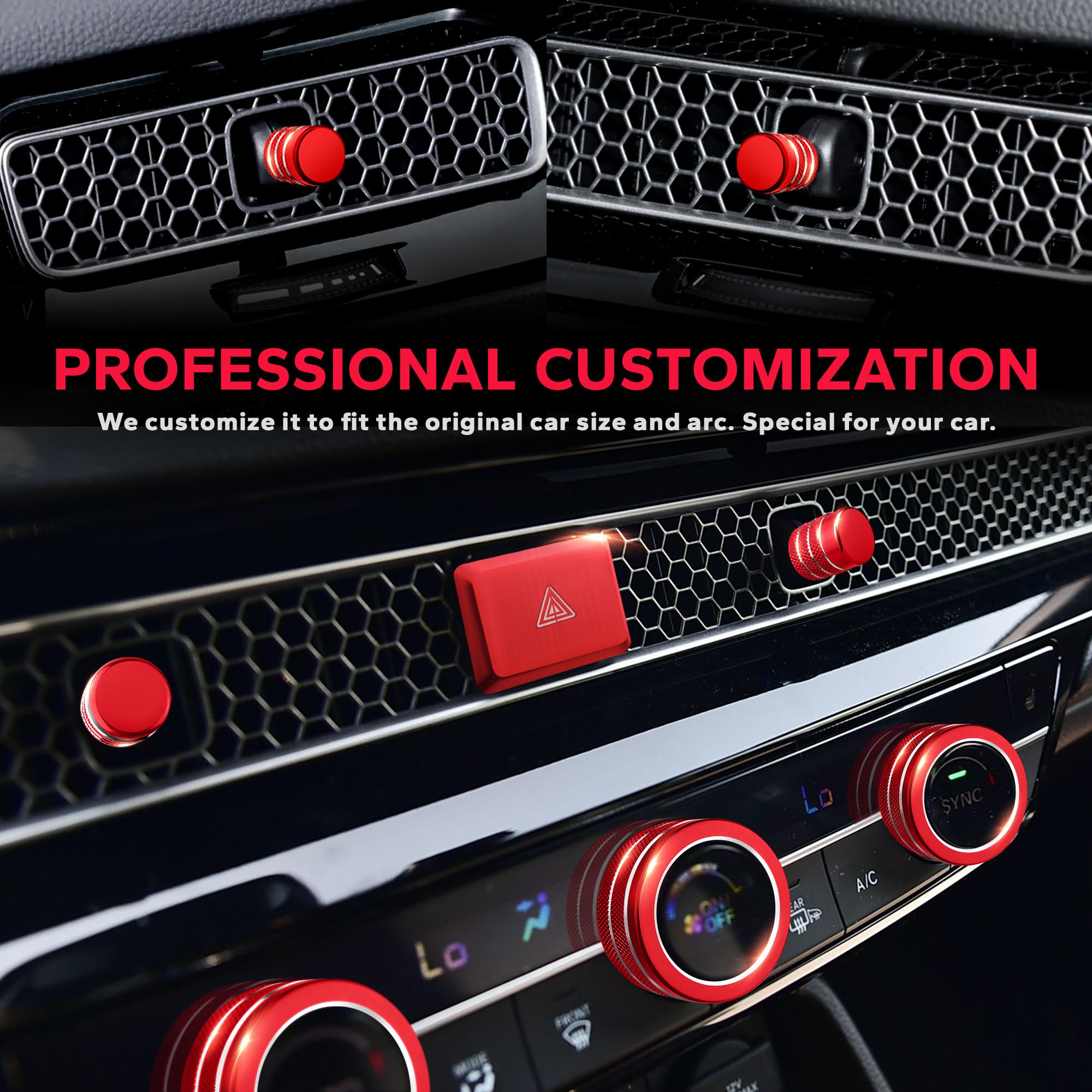Polodunn knob cover kit push start control improves tactile feel and resists scratches.