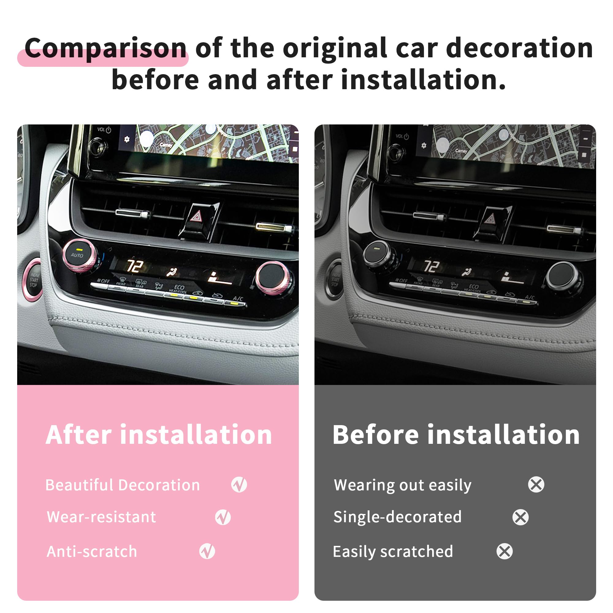Polodunn aluminum finish protects knobs from scratches with a premium vibe.
