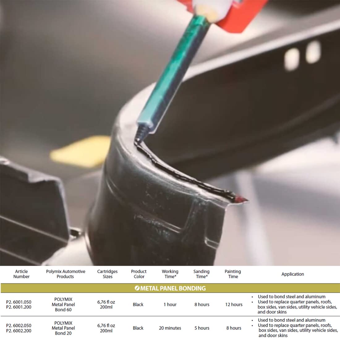 Polymix 60 self-sealing feature reduces need for extra sealers