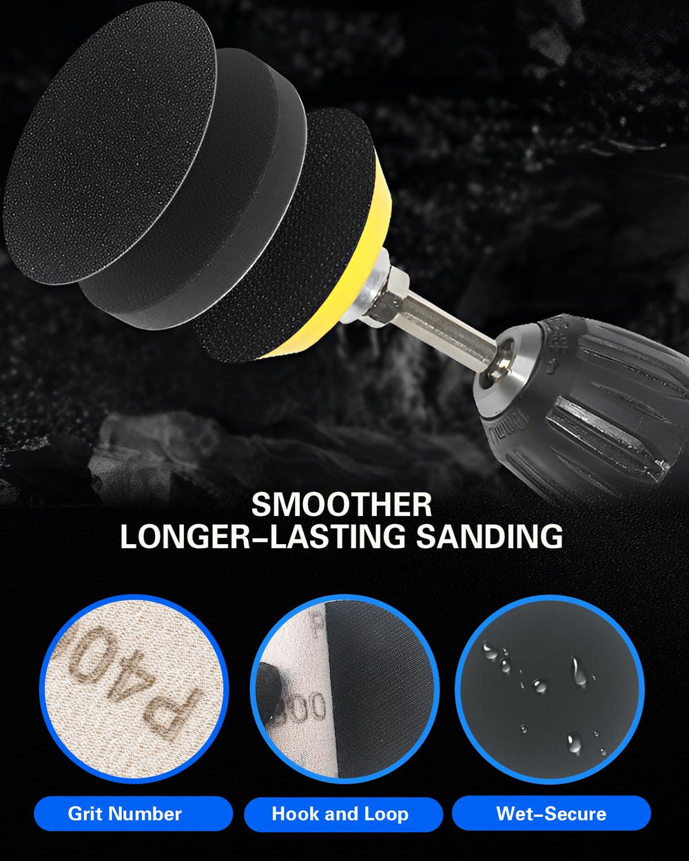 Pomsare color-coded polishing pads for staged finishing on multiple materials